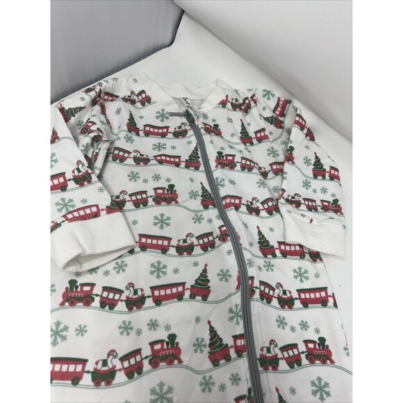VELVET FAWN Boutique Full Zip Sleeper Halloween Christmas Theme 6-12 Month Train - Picture 4 of 7
